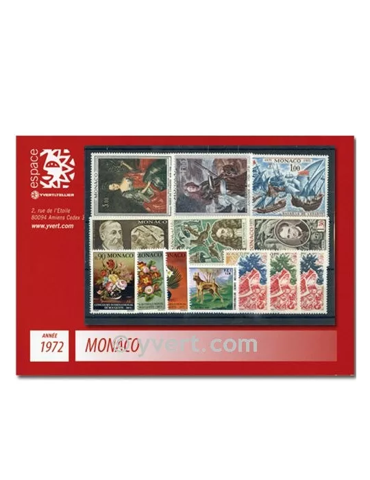 n° 867/915 -  Timbre Monaco Année complète (1972)