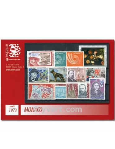 n° 916/952 -  Timbre Monaco Année complète (1973)