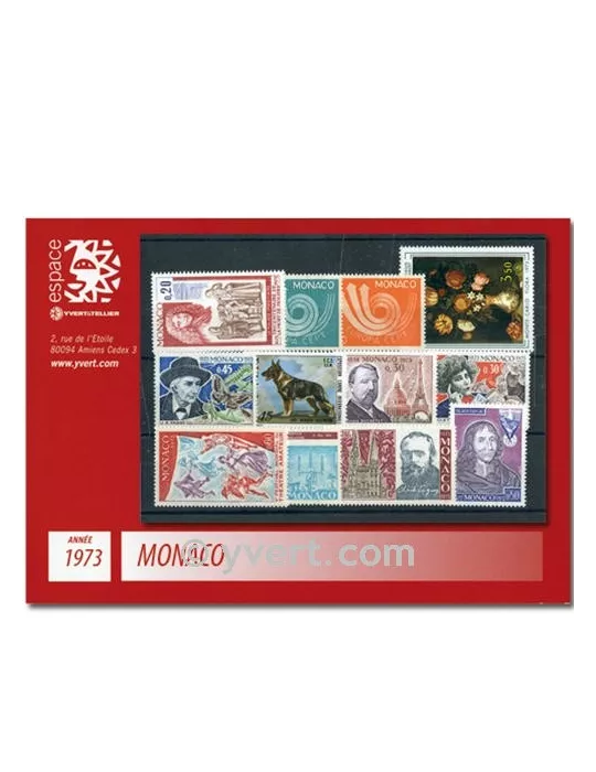 n° 916/952 -  Timbre Monaco Année complète (1973)