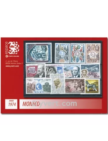 n° 953/1002 -  Timbre Monaco Année complète (1974)