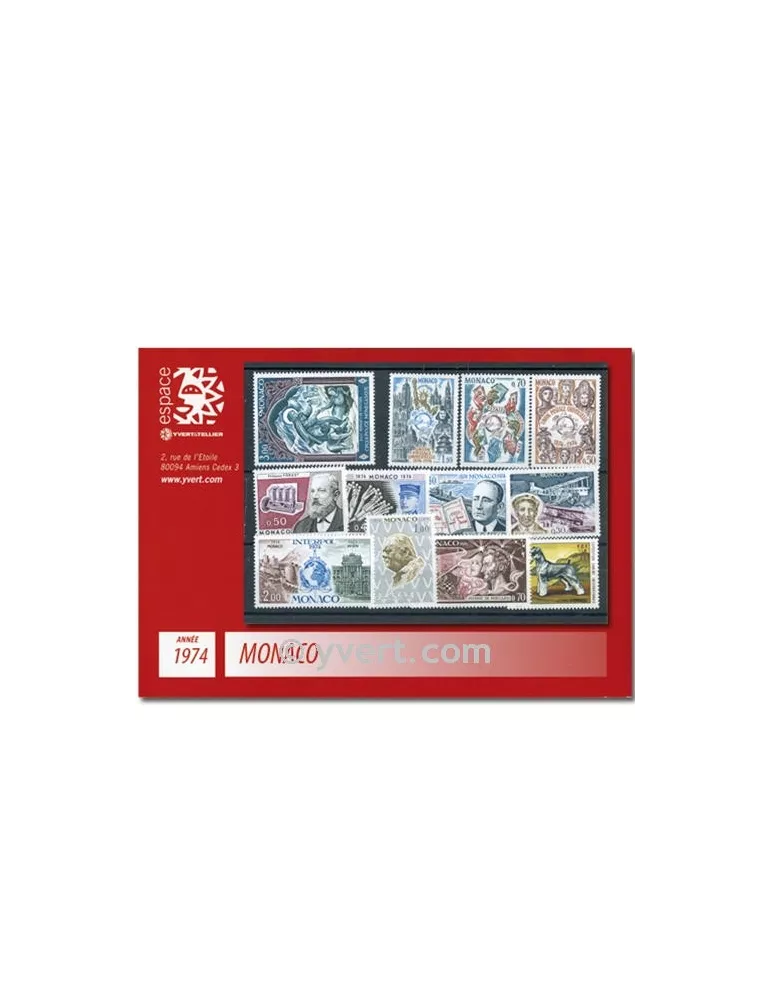 n° 953/1002 -  Timbre Monaco Année complète (1974)