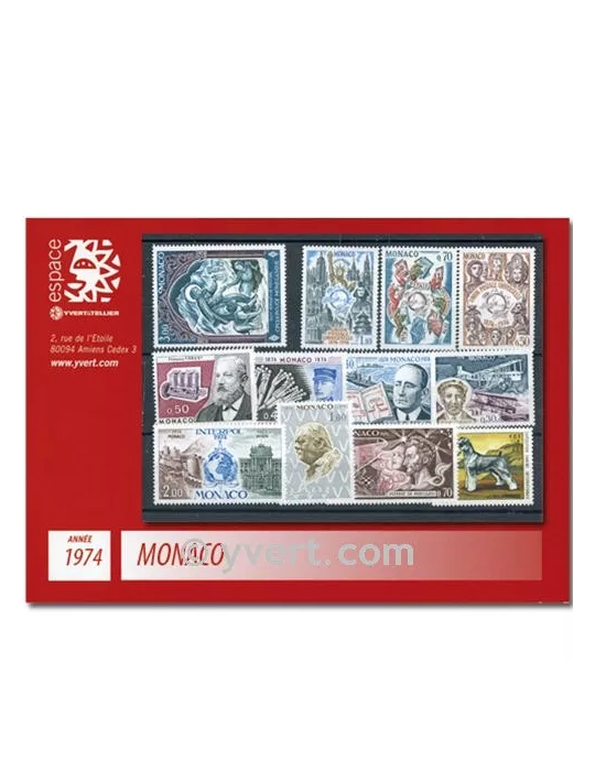 n° 953/1002 -  Timbre Monaco Année complète (1974)