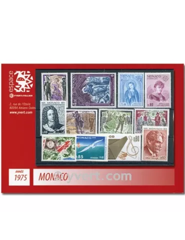n° 1003/1042 -  Timbre Monaco Année complète (1975)