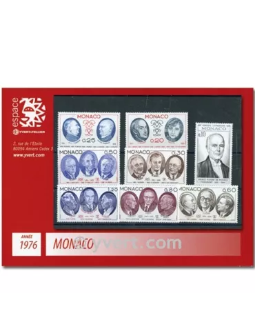 n° 1043/1078 -  Timbre Monaco Année complète (1976)