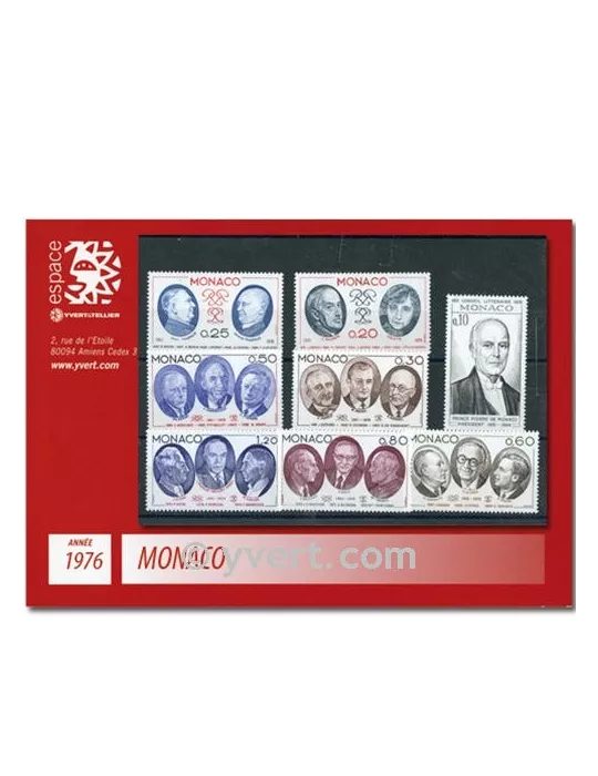 n° 1043/1078 -  Timbre Monaco Année complète (1976)