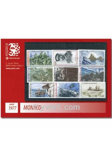 n° 1079/1124 -  Timbre Monaco Année complète (1977)