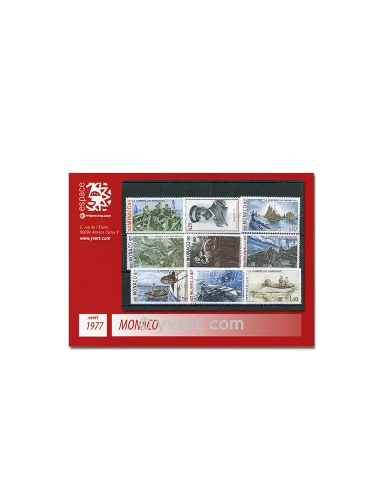 n° 1079/1124 -  Timbre Monaco Année complète (1977)