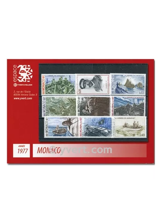 n° 1079/1124 -  Timbre Monaco Année complète (1977)