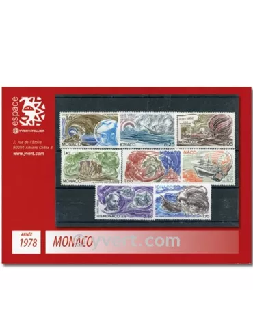 n° 1125/1174 -  Timbre Monaco Année complète (1978)