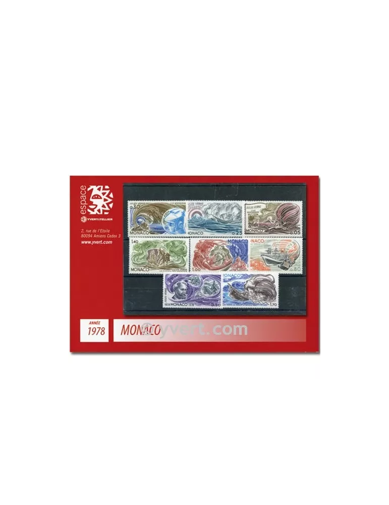 n° 1125/1174 -  Timbre Monaco Année complète (1978)