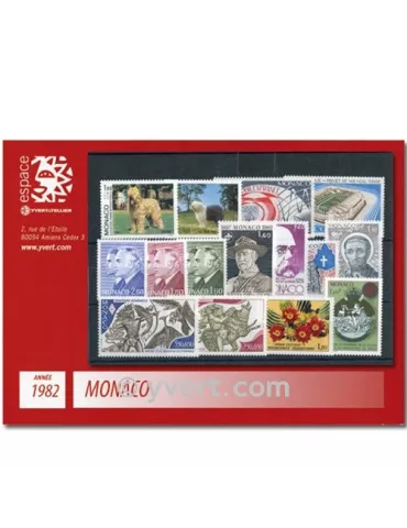 n° 1306/1358 -  Timbre Monaco Année complète (1982)