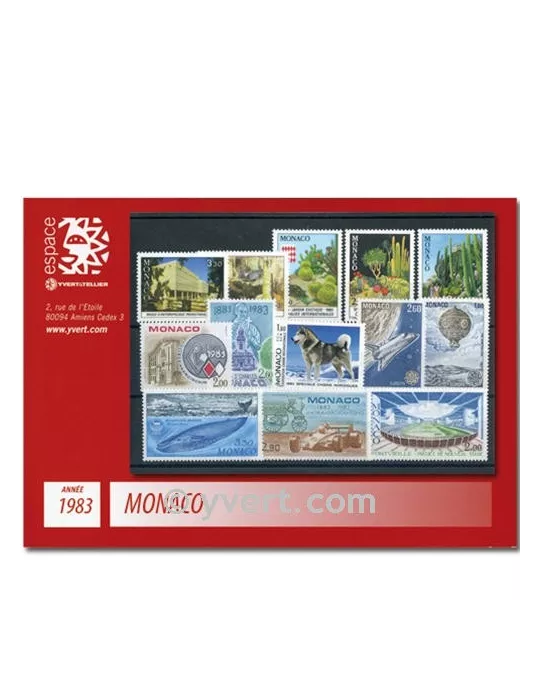 n° 1359/1403 -  Timbre Monaco Année complète (1983)