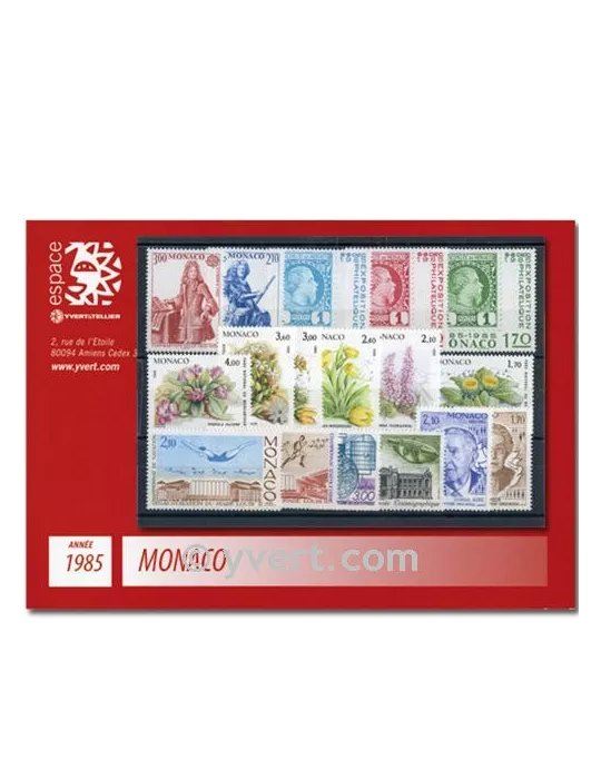 n° 1456/1509 -  Timbre Monaco Année complète (1985)