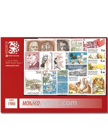 n° 1510/1561 -  Timbre Monaco Année complète (1986)