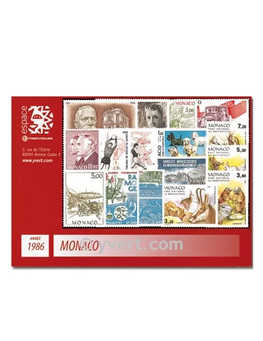 n° 1510/1561 -  Timbre Monaco Année complète (1986)