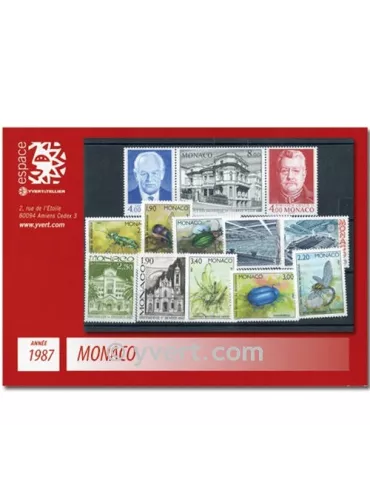 n° 1562/1613 -  Timbre Monaco Année complète (1987)