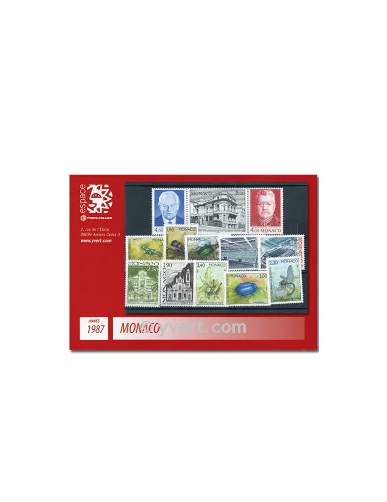 n° 1562/1613 -  Timbre Monaco Année complète (1987)