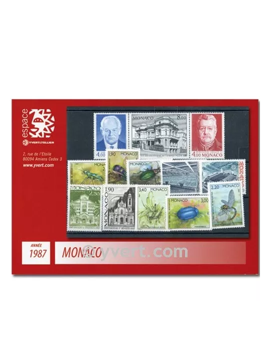 n° 1562/1613 -  Timbre Monaco Année complète (1987)