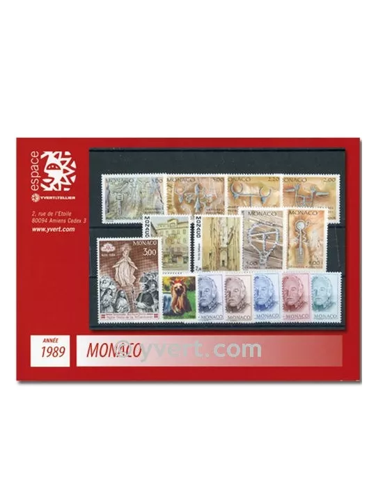 n° 1663/1704 -  Timbre Monaco Année complète (1989)