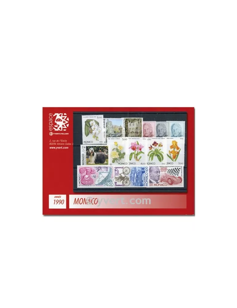 n° 1705/1752 -  Timbre Monaco Année complète (1990)