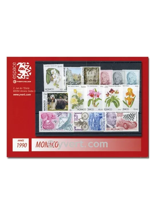 n° 1705/1752 -  Timbre Monaco Année complète (1990)
