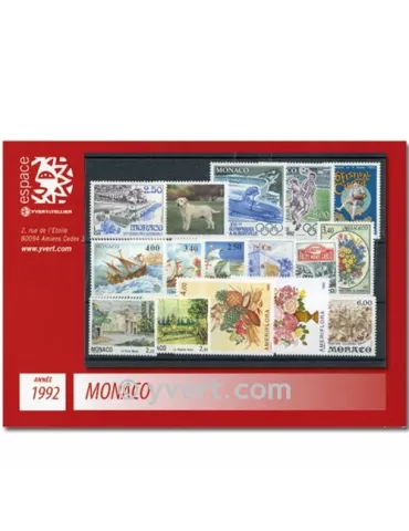 n° 1810/1853 -  Timbre Monaco Année complète (1992)