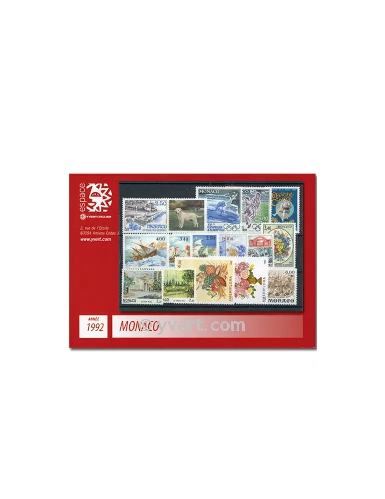 n° 1810/1853 -  Timbre Monaco Année complète (1992)