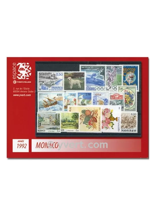 n° 1810/1853 -  Timbre Monaco Année complète (1992)