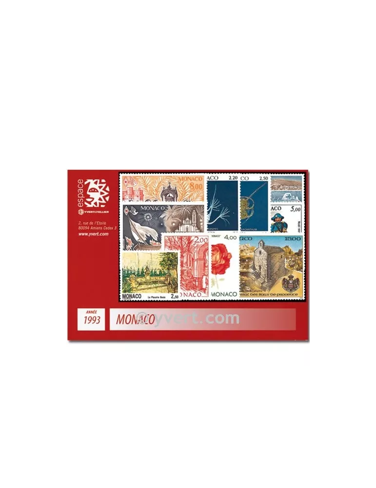 n° 1854/1914 -  Timbre Monaco Année complète (1993)