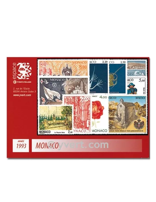 n° 1854/1914 -  Timbre Monaco Année complète (1993)