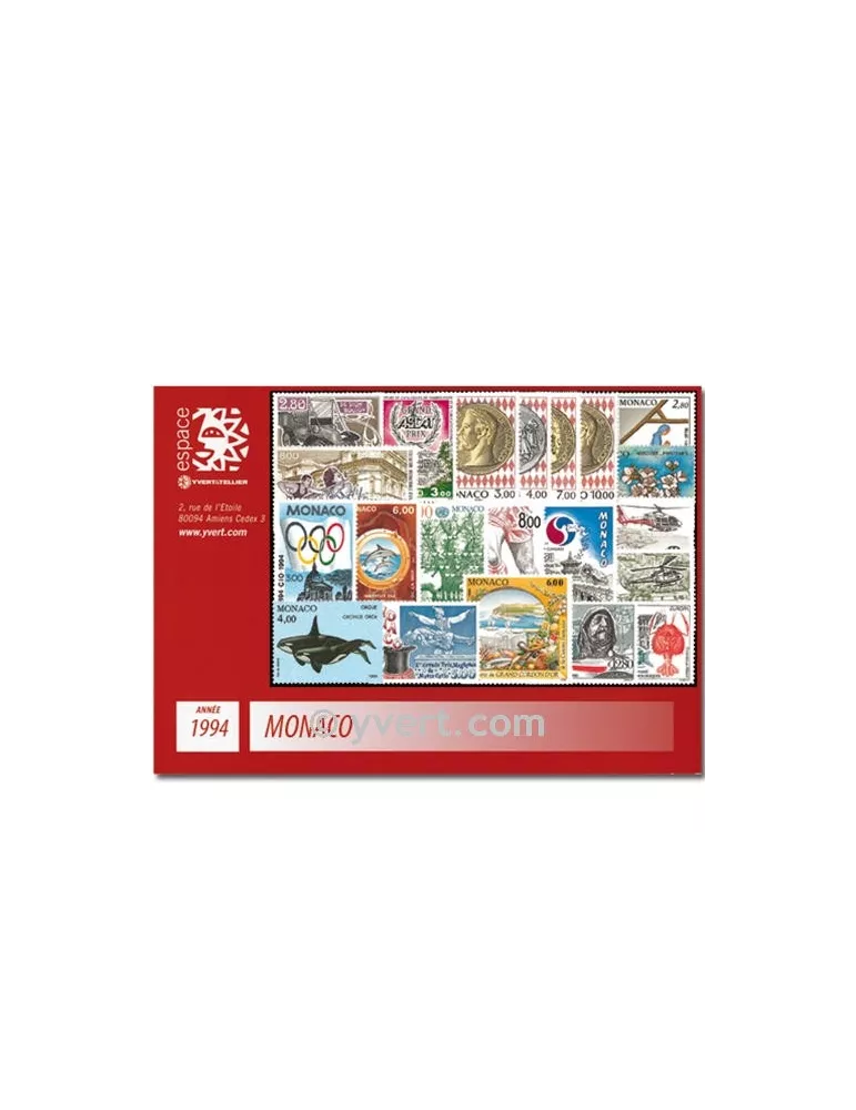 n° 1915/1970 -  Timbre Monaco Année complète (1994)