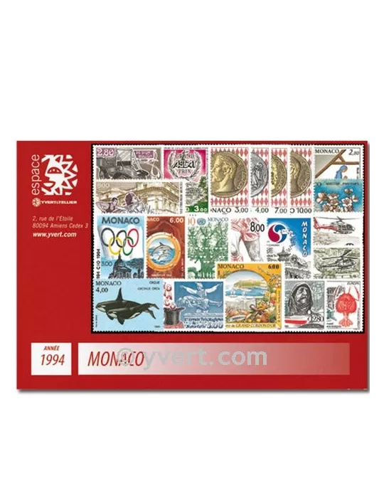 n° 1915/1970 -  Timbre Monaco Année complète (1994)