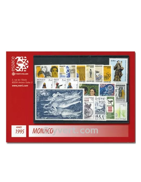 n° 1971/2025 -  Timbre Monaco Année complète (1995)