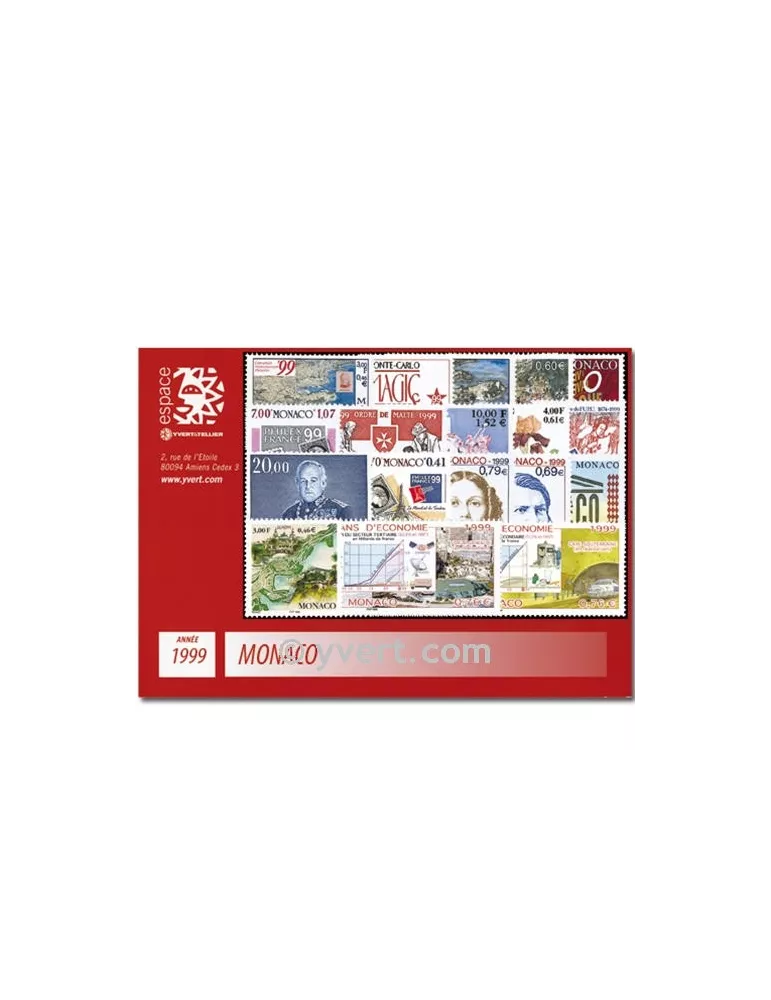 n° 2186/2229 -  Timbre Monaco Année complète (1999)