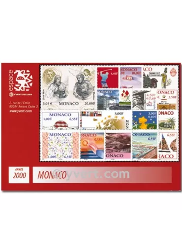 n° 2230/2294 -  Timbre Monaco Année complète (2000)