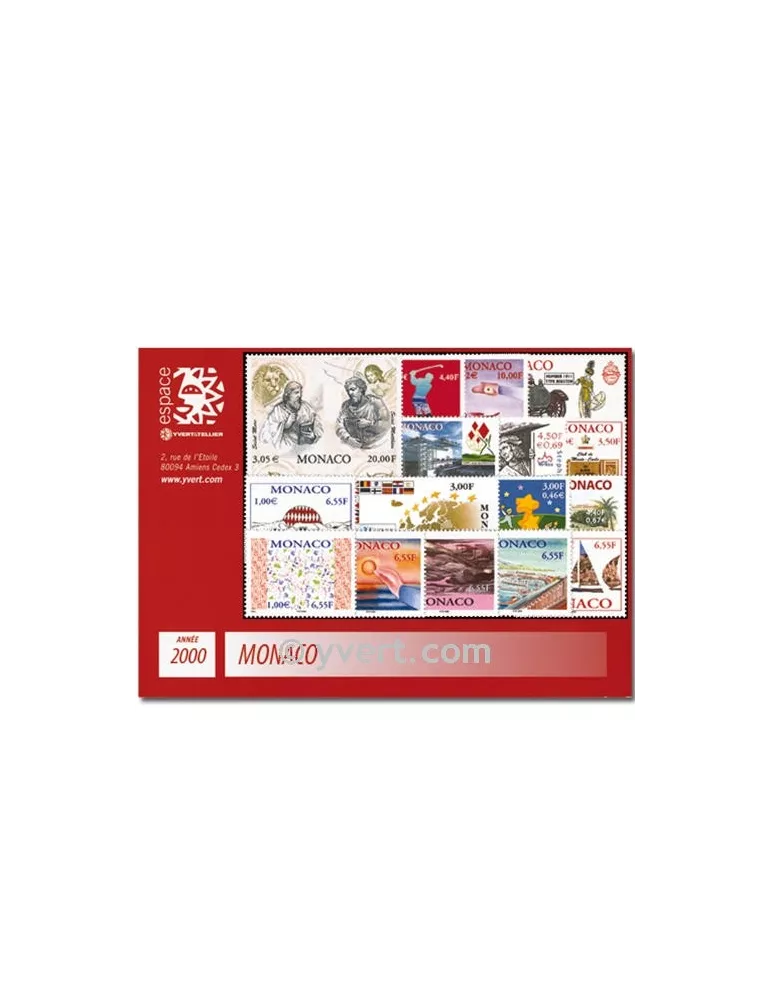 n° 2230/2294 -  Timbre Monaco Année complète (2000)