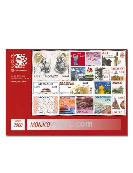 n° 2230/2294 -  Timbre Monaco Année complète (2000)