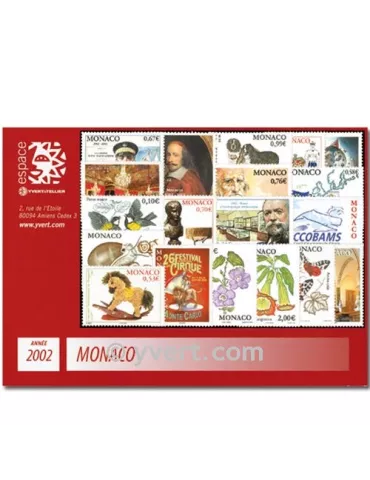 n° 2319/2381 -  Timbre Monaco Année complète (2002)