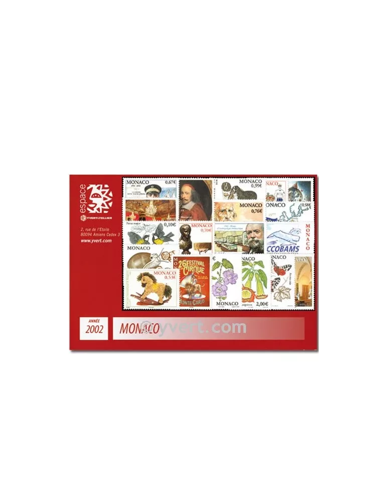 n° 2319/2381 -  Timbre Monaco Année complète (2002)