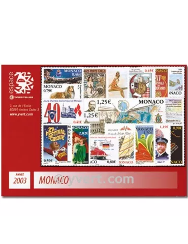 n° 2382/2417 -  Timbre Monaco Année complète (2003)
