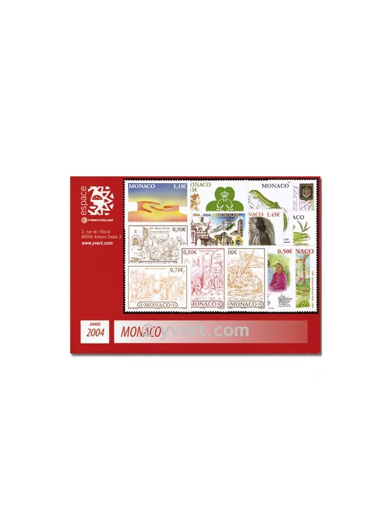 n° 2418/2478 -  Timbre Monaco Année complète (2004)