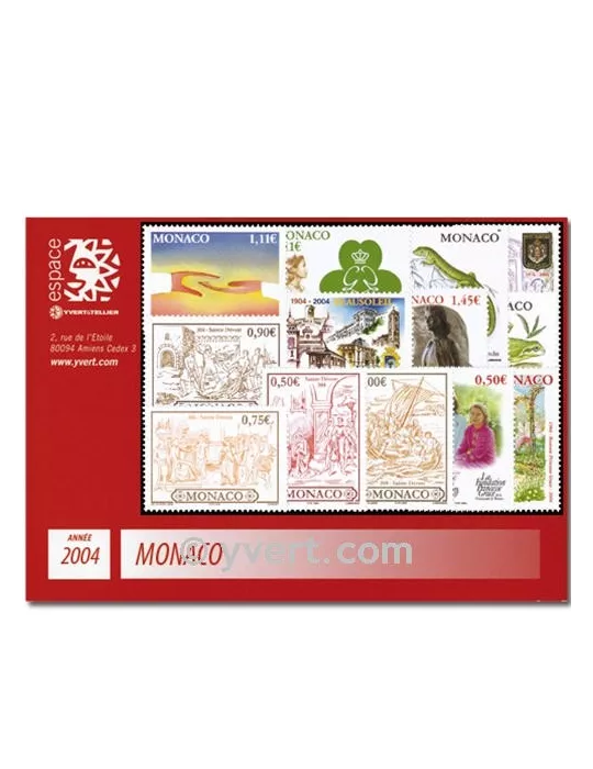n° 2418/2478 -  Timbre Monaco Année complète (2004)