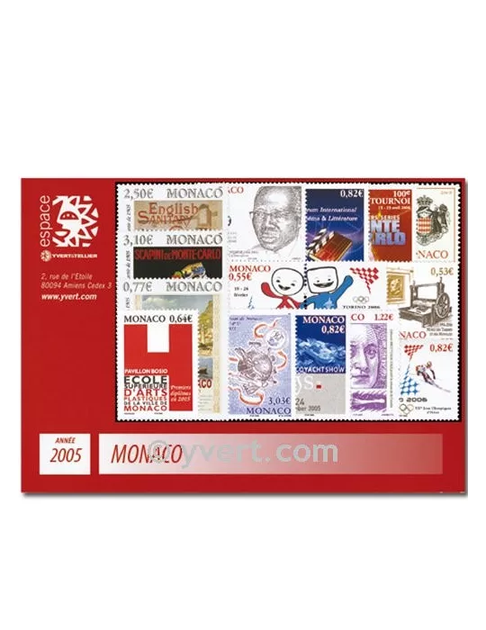 n° 2479/2527 -  Timbre Monaco Année complète (2005)