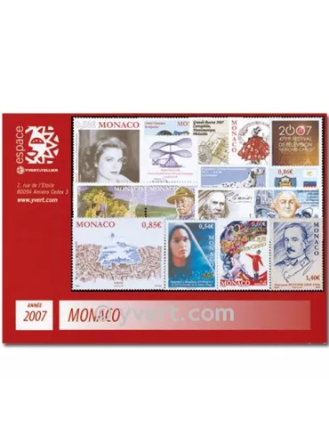 n° 2588/2603 -  Timbre Monaco Année complète (2007)