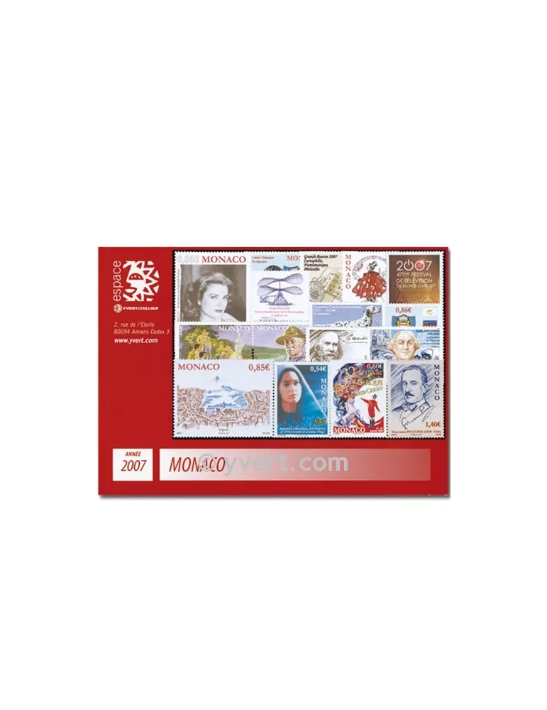 n° 2588/2603 -  Timbre Monaco Année complète (2007)