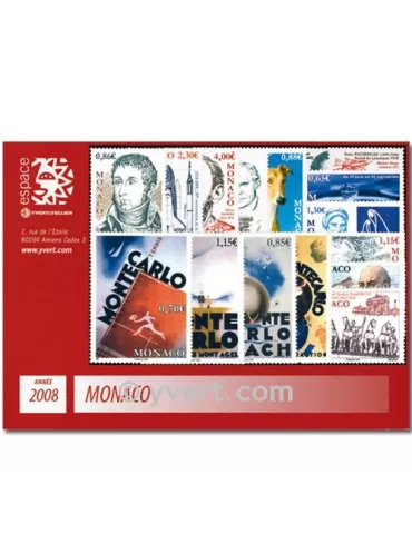 n° 2604/2657 -  Timbre Monaco Année complète (2008)