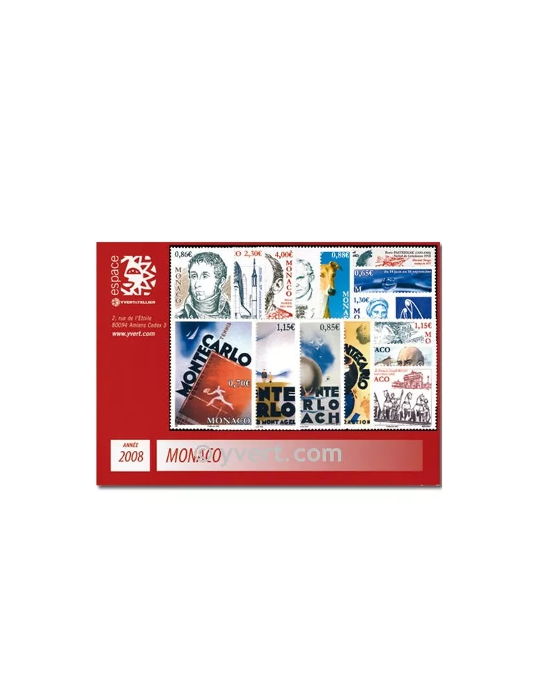 n° 2604/2657 -  Timbre Monaco Année complète (2008)