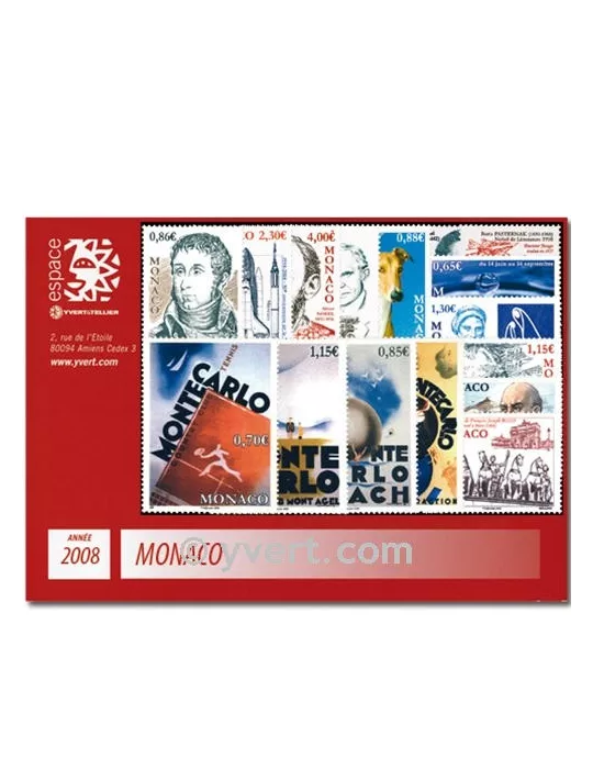 n° 2604/2657 -  Timbre Monaco Année complète (2008)