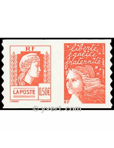 n° P43 -  Timbre France Autoadhésifs