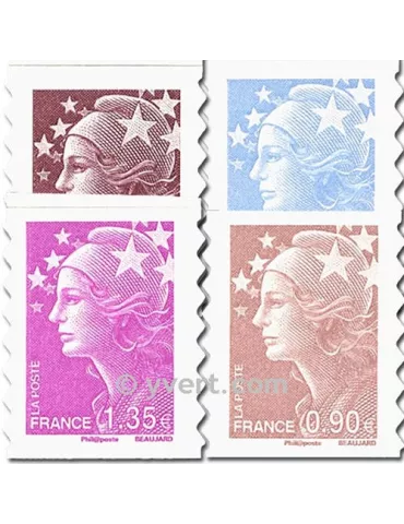 n° 286/290 -  Timbre France Autoadhésifs